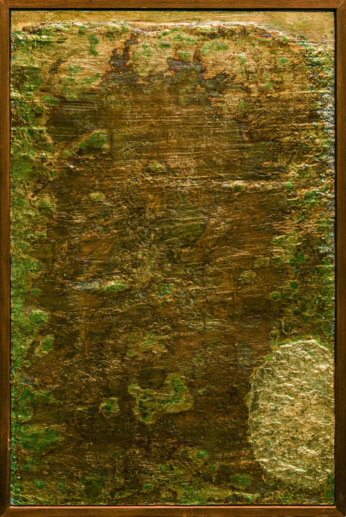 [보물, 지금  2022-25 천 위에 혼합재료, 금박 53.0x33.3cm]
