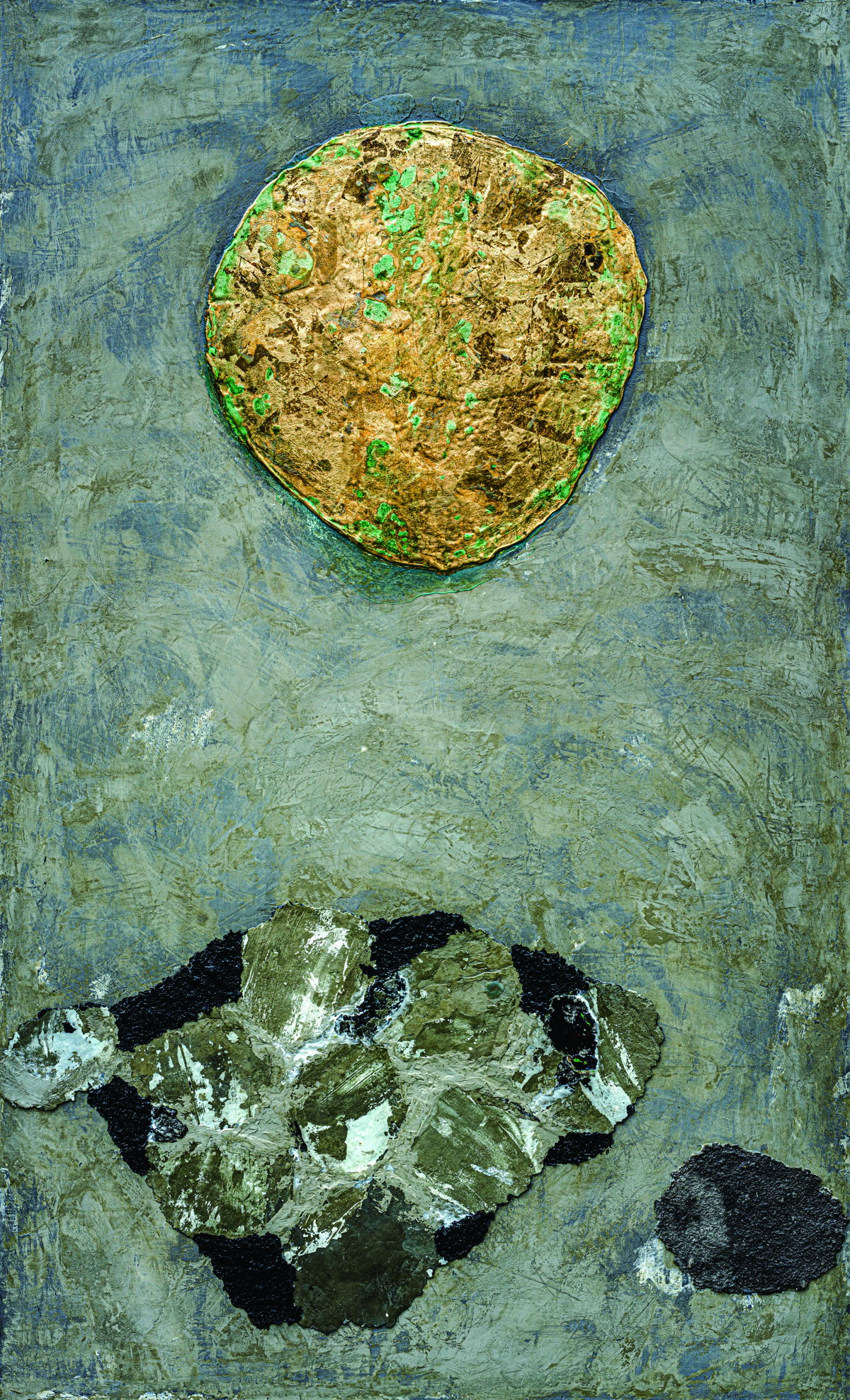 [보물, 지금 2022-25 천 위에 혼합재료, 금박 162.0x97.0cm]