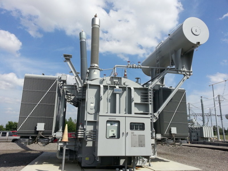 미국 송전망에 설치된 765kV 초고압변압기 [효성중공업 제공]