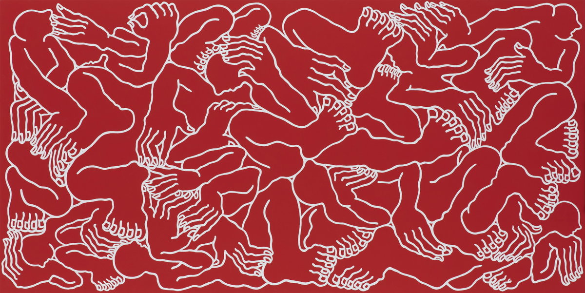 [최세경 작품: Relationship-Red_Acrylics on canvas_72.7&times;53.0cm_2025]