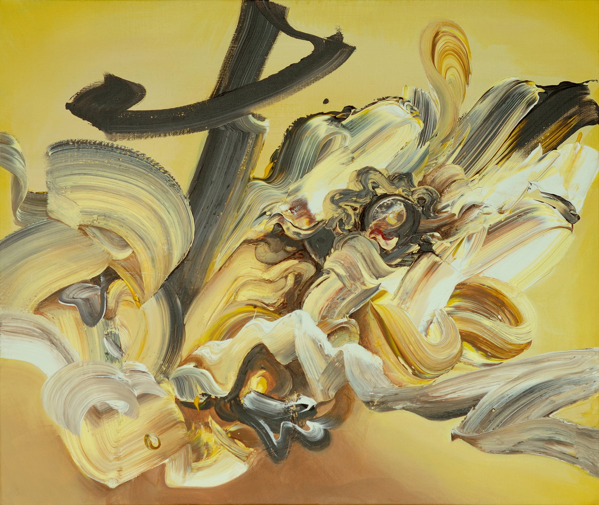 [황혜성 작품, 황금시대(Golden Age) 20F (72.2X60.6cm) / Acrylic on canvas 2017]