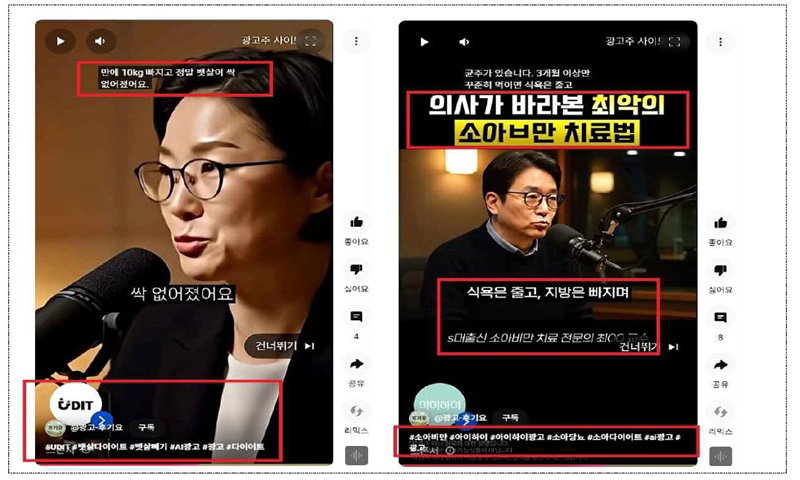 AI 활용 부당광고 사례