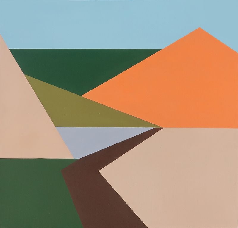 [김상희, Trimmed Landscape210 50x50cm Oil on Canvas 2025]