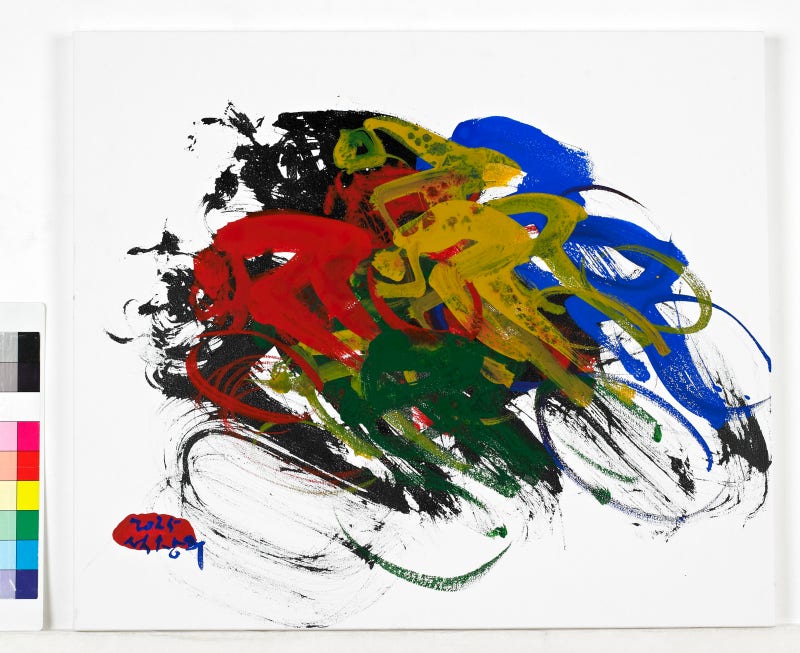 [석창우, cycle, 53X46cm, 화선지, 동양화물감, 2025]