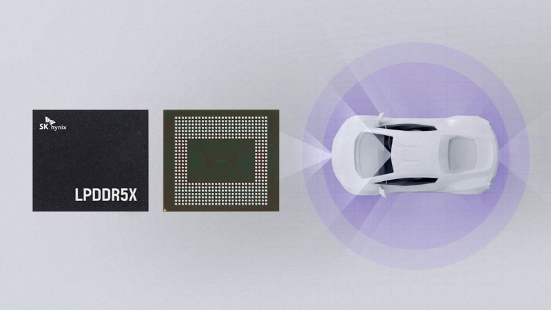 ASIL-D 제품 인증 반도체 'LPDDR5X ' [SK하이닉스 제공]