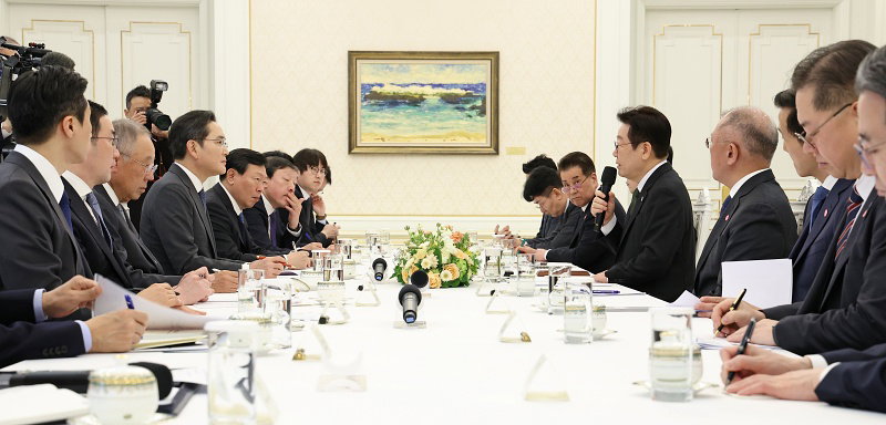 이재명 대통령, 기업 간담회 발언