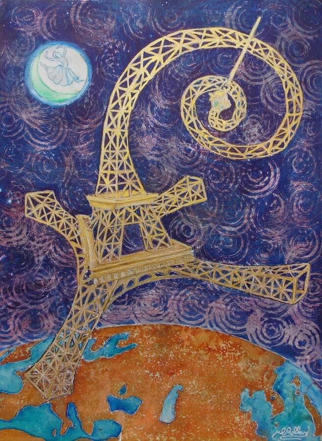  [마티유 르 롤랑드_La diva de Fer 56x76cm watercolor on paper 2025]