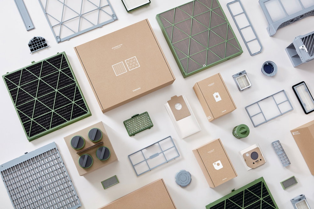 ▲ &lsquo;iF 디자인 어워드 2026&rsquo;에서 금상을 수상한 &lsquo;지속가능한 가전 소모품 선행 콘셉트(Samsung Home Appliances Accessories)&rsquo;