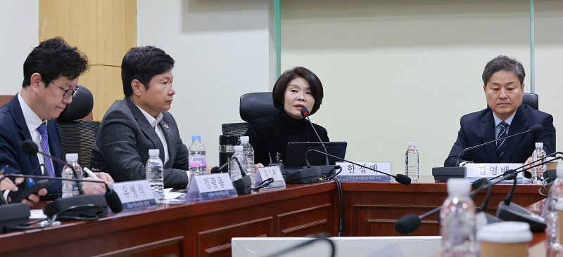 민주당-외교부 당정간담회, 발언하는 한정애 정책위의장