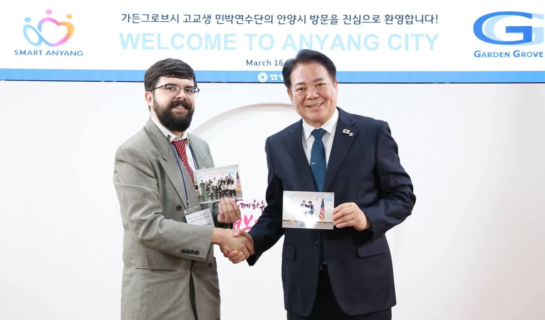 [미국 가든그로브시 청소년 민박연수단 안양 방문]