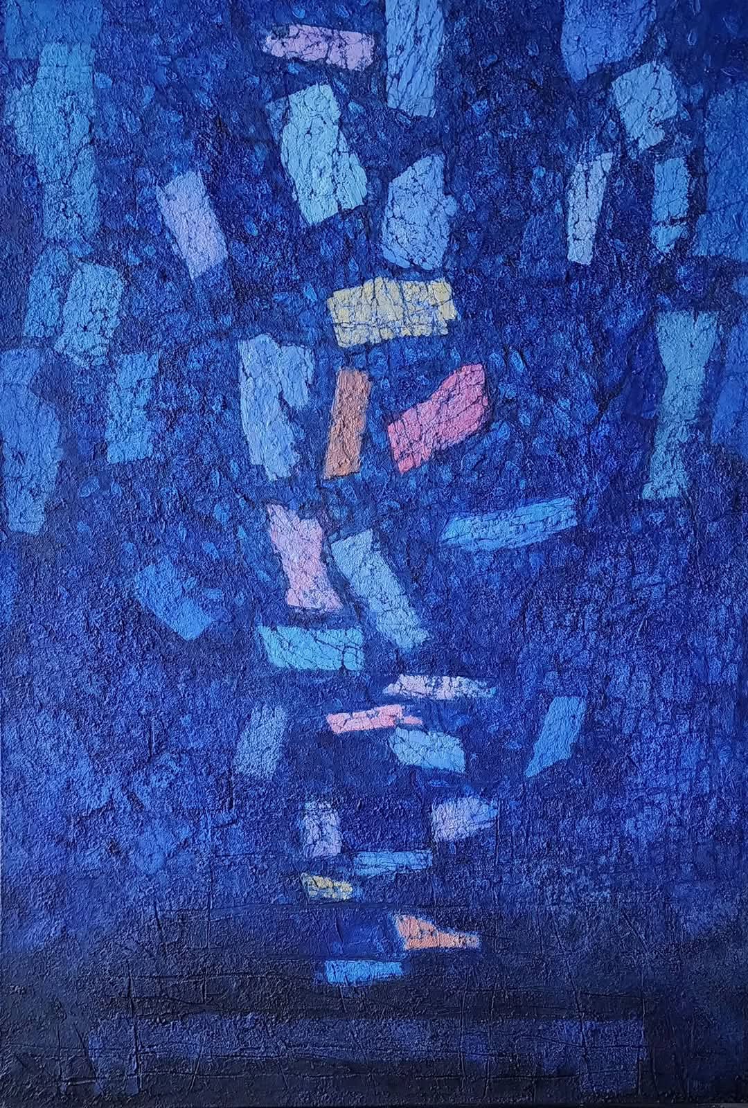 [전진규 작품 겁(Eternity. 劫), 50x72.5cm, Mixed media on Canvas 2025]
