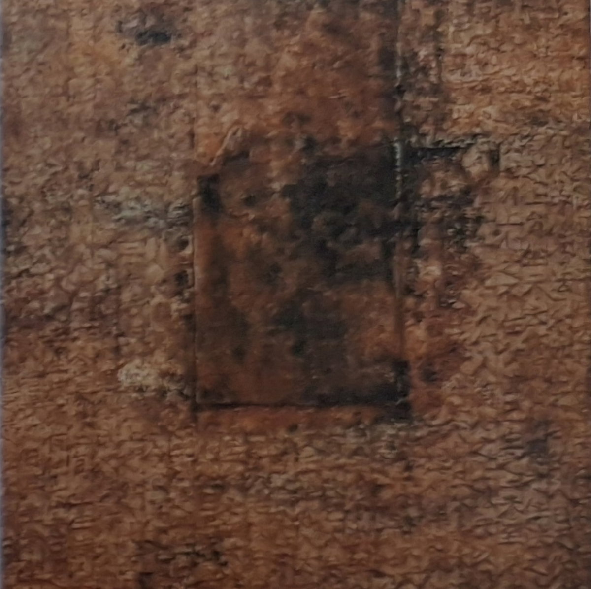 [The Book 60 x 60cm Mixed media on Canvas 2025 部分]