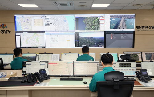 충남도 CCTV 6만7천500대 재난 대응 시스템 구축 ... 실시간 연동