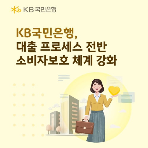 KB국민은행, 대출 전 과정 소비자보호 '관리 기준' 대폭 강화
