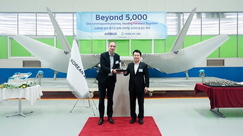 대한항공, 에어버스 A320 샤크렛 5천대 돌파