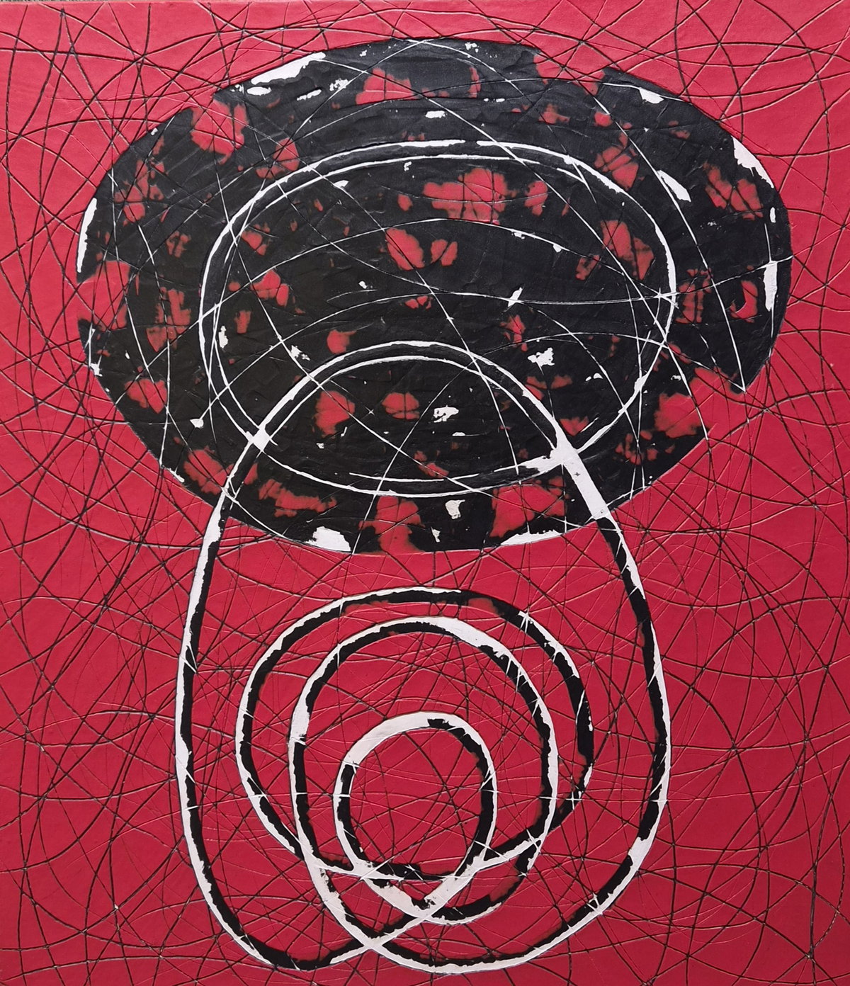 [김영미_Circle_캔버스에 아크릴과 돌가루_ 45.5x53.0cm_2026]