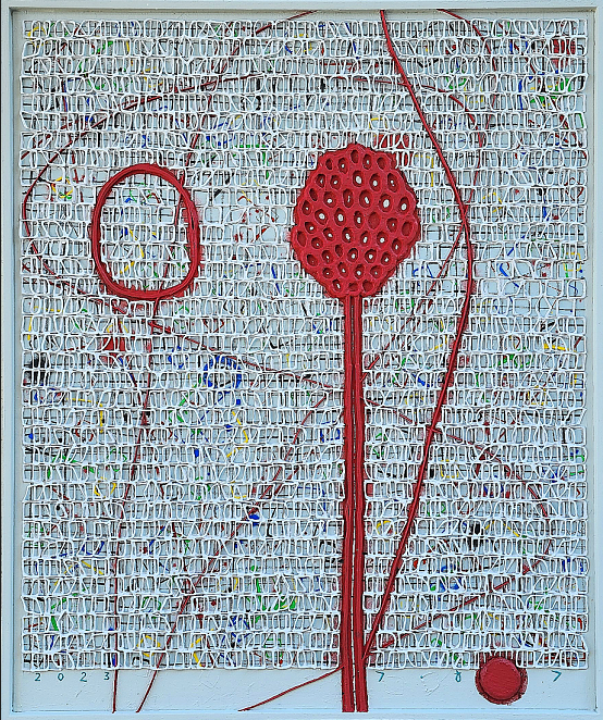 [김형길_바다의 소리'23_캔버스 위에 혼합재료_73x60.6cm_2023]