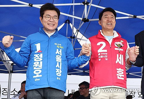 정원오 후보 '상인 컨설팅 발언' 파장, 오세훈 후보 '시민 가르치는 태도' 비판 공세