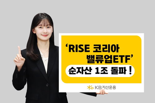 KB운용 밸류업 ETF, 순자산 1조원 돌파&hellip;수익률 216% 기록하며 시장 주도