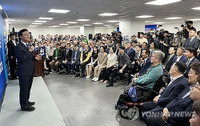 전재수 부산시장 후보 선거사무소 개소, 정청래 대표 지원 방문