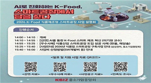 정부&middot;대기업 협력, 식품제조업 스마트공장 구축에 39억 투입&hellip;산업 경쟁력 제고 추진