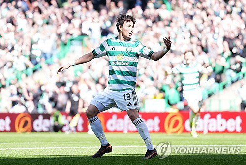 양현준 공식전 10호 고지 점령하며 셀틱 역전승 견인 스코틀랜드 우승 경쟁 전운 고조