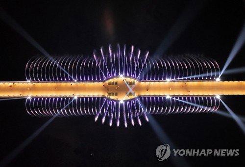 고유가&middot;자원안보위기 직격탄 맞은 강릉 월화교 분수, '금&middot;토 야간' 제외한 공연 전면 중단