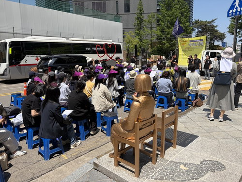 안동 한일 정상회담 앞두고 '군사협력' 반대론 확산... 정의연, 1752차 수요시위서 일본 재무장 경계