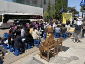 안동 한일 정상회담 앞두고 '군사협력' 반대론 확산... 정의연, 1752차 수요시위서 일본 재무장 경계