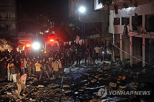 이스라엘 가자시티 표적 공습 감행 하마스 최고 군사 지도자 알하다드 제거 작전 성공 관측