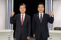 2조 원대 부채와 행정통합 시점 놓고 격돌... 충남지사 후보 첫 TV 토론 '설전'