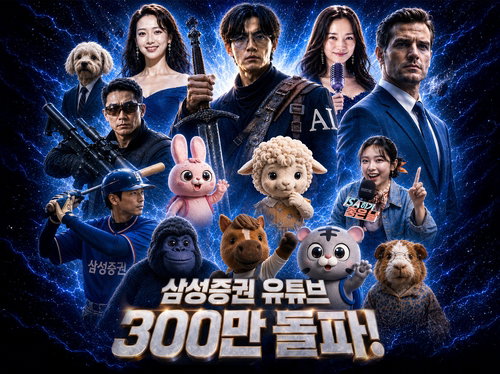 삼성증권, 금융권 최초 유튜브 구독자 300만 돌파&hellip;AI 기술로 콘텐츠 혁신 완성