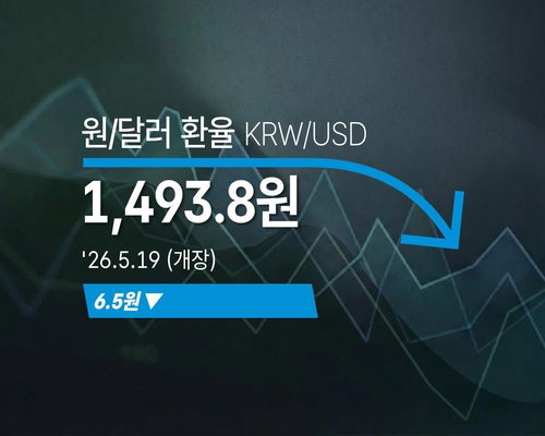 원&middot;달러 환율 1493.8원 하향 개장, 1500원선 목전서 투심 관망세 확산