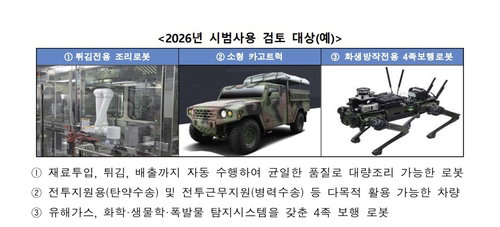 민간 로봇 기술로 무장하는 대한민국 국군, 144개 기업 167개 혁신 제품 시범 도입