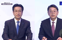 김해시장 토론회, 공공의료원 부지 표류와 경전철 500억 적자 해법 두고 정면충돌